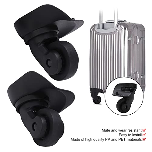1 Pair Luggage Replacement Wheel, Easy Installation Swivel Suitcase Luggage Caster Wheels Repair Spare Parts3