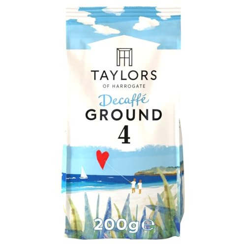 Taylors of Harrogate Decaffé Ground Coffee Roast 4 200 g Bag (Pack of 1)