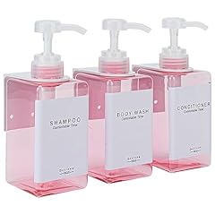 3 Bottles 3 Wall Mounts-pink