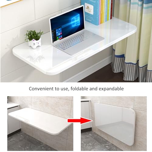 Bureau mural gain de place et table pliante murale domestique - 4