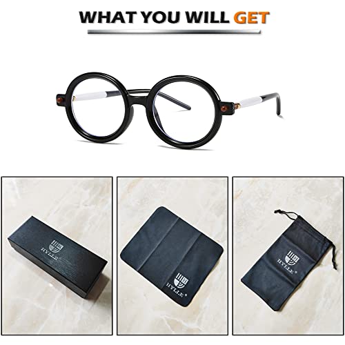 Image of HYLLE Retro Flip-Up Round Goggles Seampunk Sunglasses for Men Women 90s Style