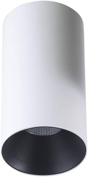 Sturdy 7/10/12W Surface Mounted Cylinder Spot Lamp Commercial Decoration Tubular Spotlight Aluminum Metal LED Panel Light Anti-Glare Decor Stage Show Ceiling Lamp Ceiling Fixture