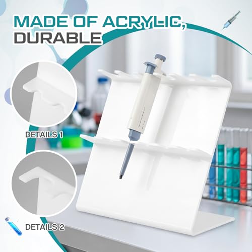 Image of Laboratory Pipette Stand 6 Place Pipettor Holder, Stable Z Shaped