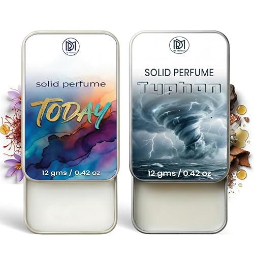 Image of Dr.Mashur Solid Perfume |Typhon&Today Alcohol Free Wax Perfume Balm, Long Lasting | Pocket Tin 12g, Pack Of 2| Non Greasy Smooth Glide, Travel Friendly Men And Women