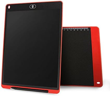 12 Inch LCD Writing Tablet eWriter Digital Handwriting Doodle Pads Drawing Boards Learning Drawing Table Notepad for Kids Adults Office School (Red)