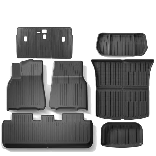 Tapis de sol Tesla Model Y étanches pour sorties en famille et bagages de vacances
