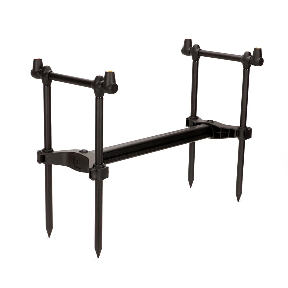Hirisi Tackle Rod Pod Support de canne à pêche - 3 cannes ou 2 cannes au choix - Support de canne à pêche en aluminium avec sac pour pêche à la carpe