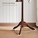 VASAGLE Solid Wood Coat Rack, Free Standing Tree-Shaped Coat Rack with 8 Hooks, 3 Height Options, for Clothes, Hats, Bags, Living Room, Bedroom, Home Office, Dark Walnut URCR01WN