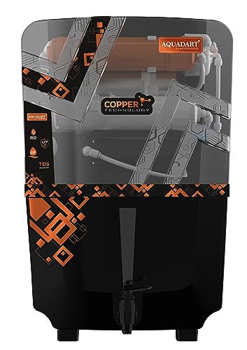 Image of AquaDart Copper RO Water Purifier RO + UV + UF + TDS Controler + Full Automatic 12L (BLACK)