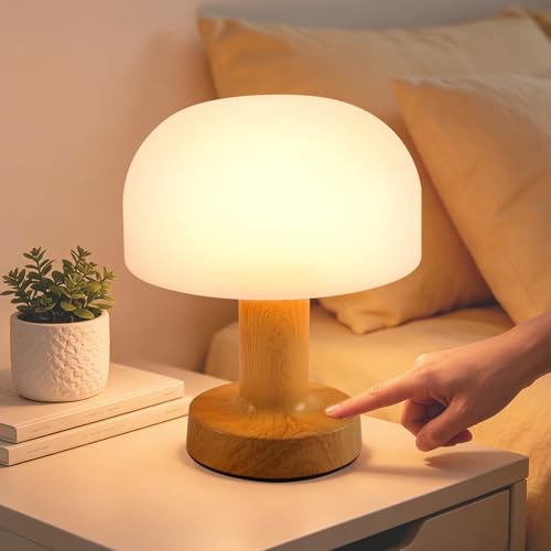 BomKra Waterproof Shower Duschlampe & Dimmbare Akku Tischlampe 2-in-1 Wasserdicht LED Tischleuchte Touch für Bathroom und Badewannen Badezimmerbeleuchtung Schlafzimmer