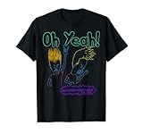 Beavis and Butt-Head Oh Yeah Neon Outline T-Shirt
