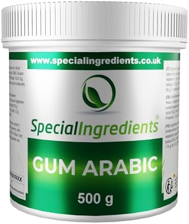 Gum Arabic Powder (Acacia) 500g Premium Quality, Vegan, Non-GMO, Gluten Free – Recyclable Container