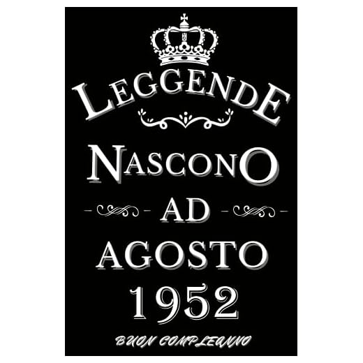 Le leggende nascono ad Agosto 1952: Idea Regalo di compleanno 71 anni per donne e uomini / Quaderno a righe, 100 pagine"