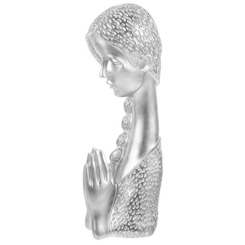 Figurine de fille et buste sculpture style nordique pour decoration