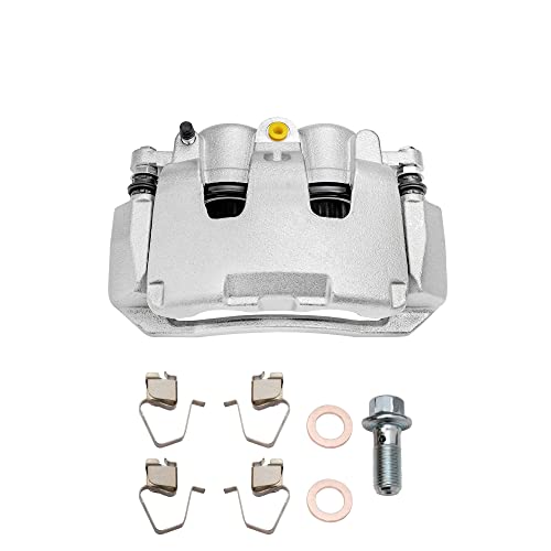 Image of Detroit Axle - Front Brake Pads Left Disc Caliper Replacement | for Dodge Ram 1500 Dakota Mitsubishi Raider - 3pc Set