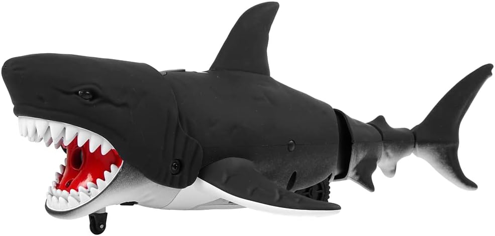Infrared Remote Controlled Black Shark Moves in The Water