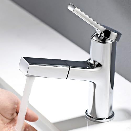 Grifo extraíble para baño monomando: adiós a las salpicaduras en el lavabo 4