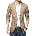 Produktbild Herren Nehmen Passender Stilvoller Anzug Jacken Mantel Blazer Anzugjacken Festlich Business Nner Herrenmode Männer Herrensakko (Color : Khaki(850), Size : L)