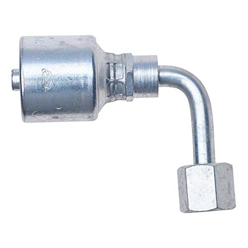 Image of Gates G25205-1212 Female SAE 45 Flare Swivel - 90 Bent Tube (MegaCrimp)