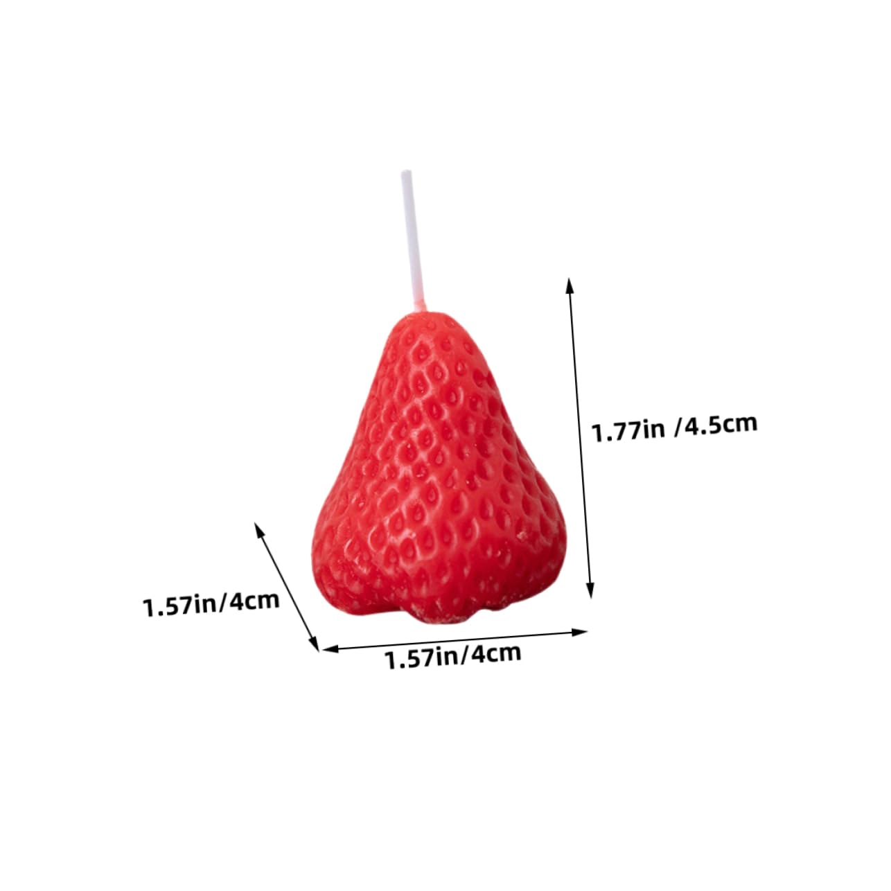 MAGICLULU 9pezzi Candela Decorativa Forma di Fragola Candela Alimentare Profumata Candele alla Fragola per Casa e Feste Realizzata Materiali di Qualità e Sicuri Crea un Atmosfera Confortevol