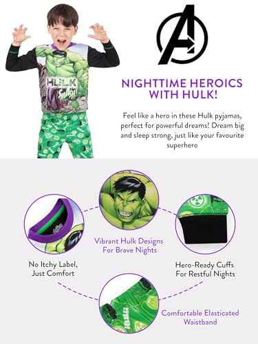 Marvel Boys' The Incredible Hulk Pajamas3