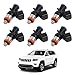 0280158313 Fuel Injector 4 Holes for 2014-2017 Jeep Cherokee 3.2L V6 Injector Replace#04627794AA Fuel Injectors Set of 6