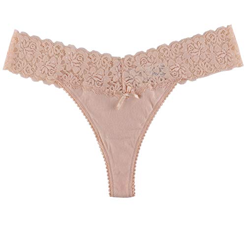 UWOCEKA Cotton Thongs - Thongs for Women Pack, Cute Underwear Sexy Panties for Lady4