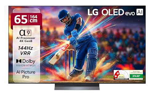 Image of LG 164 cm (65 Inches) OLED evo C5 AI Series 4K Ultra HD (3840 x 2160) Smart webOS OLED TV OLED65C56LA