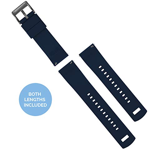 Image of BARTON Elite Silicone Watch Bands - Quick Release - Choose Strap Color & Buckle Color (Stainless Steel, Black PVD or Gunmetal Grey) - 18mm, 20mm, 22mm & 24mm Watch Straps