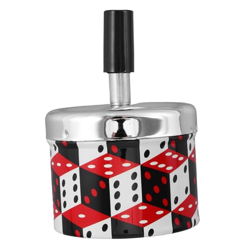 HIAKDOFT Automático Extinguidores Inoxidable con Tapa Giratoria Resistente para Exteriores Portátil Retro Regalo Souvenir Práctico y Decorativo