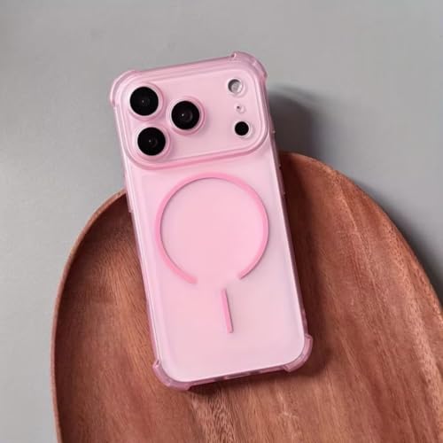 Coque iPhone 13 Pro magnétique rose luxe, protection antichoc élégante