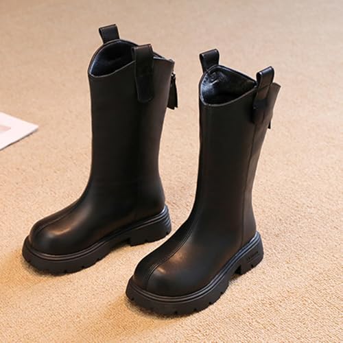 Girls Knee High Fashion Riding Boots Toddler Cowboy Western Mid Calf Riding Shoes for Glitter Boots for Girls Size 2 6