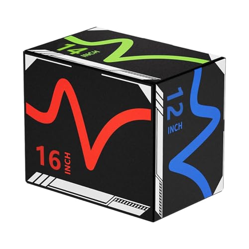 MERIGLARE Cajón de Ejercicios de Salto Pliométrico, Equipo de Ejercicios de Salto, Cajón Escalonado para Acondicionamiento Físico, Style a