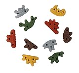 Atomik Climbing Holds Set of 10 Screw-On Dripstone Styled Flat Crimpers Style 2 in Assorted Earth Tones