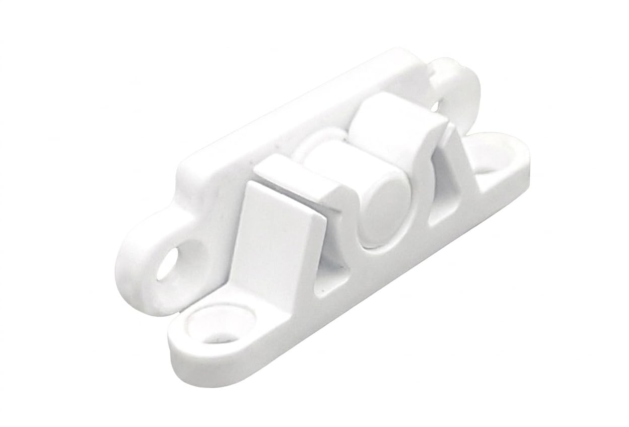 17x25 mm Plastik Sineklik ÇıtÇıt 5 Adet - Beyaz Renk Pencere ve Kapı Sinekliği Yedek Parçası - Dayanıklı Plastik Sineklik Tamir Takımı Aksesuarları - Kolay Montaj Sineklik ÇıtÇıt