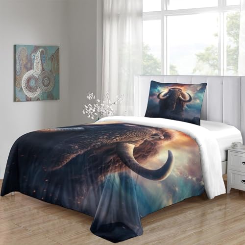 Impression 3D de imprimé parure de lit style jurassique en microfibre douce single 135x200 - 5