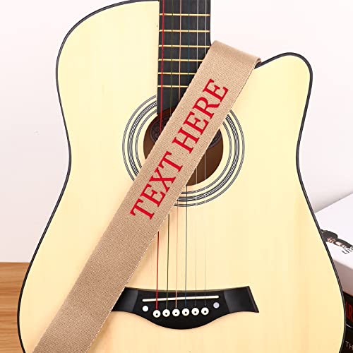 Sinseike Personalized Embroidered Guitar Strap (Black) #TOP1