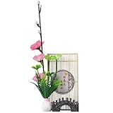 BESPORTBLE Sushi Platte Dekoration Künstliche Pflaumenblüte Aus Kunststoff Und Holz Realistische Sushi Teller Deko Für Japanische Kaltgerichte Bruchfest Und Leicht