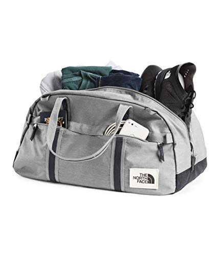The North Face Berkeley Duffel—S, Mid Grey Light Heather/TNF Black Heather, OS