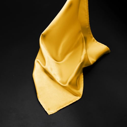 Image of Satin Mens Pocket Square with Holder, 11.8'' Suit Handkerchiefs for Men Wedding Business Casual