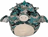 Squishmallows Official Kellytoy Plush 8 Inch Squishy Soft Plush Toy Animals (Keanu Camo Dragon)