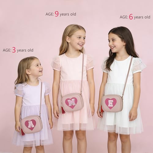 Image of KKXIU Birthday Gifts for Girls Initial Toddler Purse Cute Kids Crossbody Bag