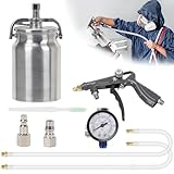 Undercoating Spray Gun Kit 750cc Suction Feed Cup & Hose, Fluid Film Spray Gun, Woolwax Undercoating Kit, Paint Sprayer for Truck Bed Liner, Car Body Repair, Vehicles Surface Shield & Rust Proofing