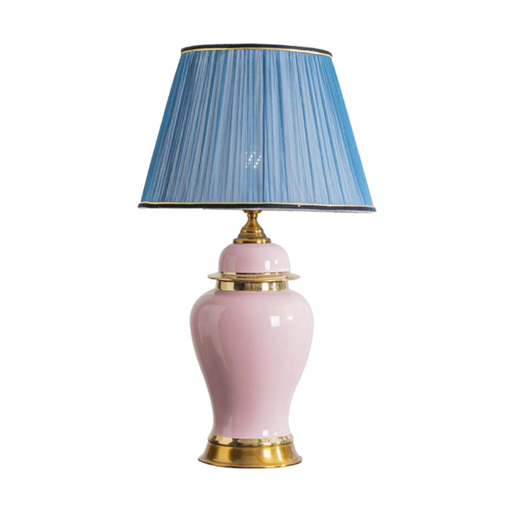 SANBDDLYY Elegant Chinese Ceramic Handcraft Table Lamp for Bedroom and Living Room - Stylish Decorative Lighting for Home