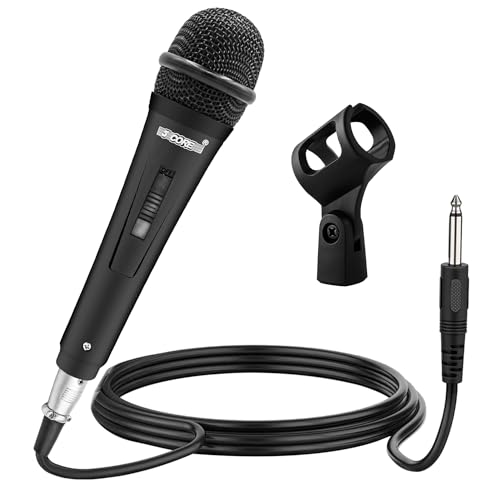 5 CORE Microphone Dynamic Vocal Handheld Mic Cardioid Unidirectional Microfono w On Off Switch + XLR Audio Cable for Singing PM 816