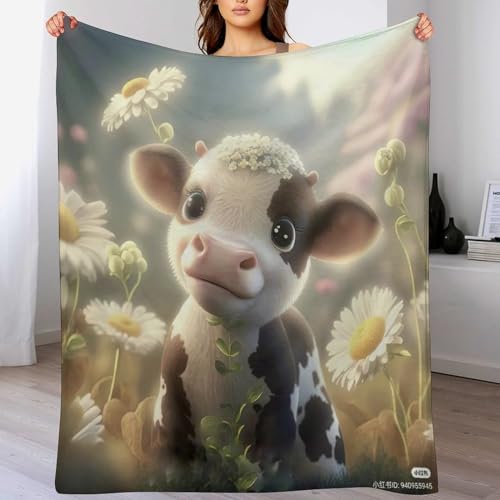 Couverture canapé chaude vache mignonne pour cocooning au salon - 2