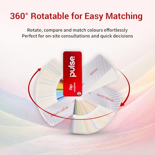 Image of Asian Paints Colour Pulse Shade Card | 253 Most Popular Shades| 360 Rotatable Pocket Friendly Colour Selection Tool