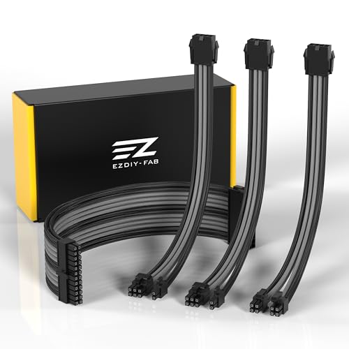 Amazon | EZDIY-FAB PC用スリーブケーブル GPU/CPU用pc電源 ATX