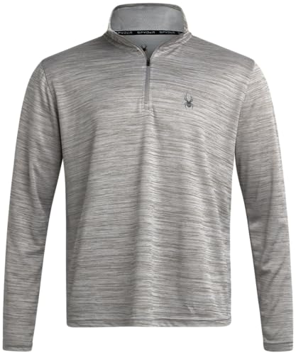Spyder M Ls Honycomb Qtr Zp haut col zippé homme coupe ajustée