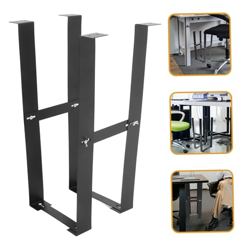 jojofuny Soporte para CPU de acero al carbono para montaje bajo escritorio, soporte robusto para torre de computadora para espacio organizado y ahorro de espacio para oficina en casa miniatura 7